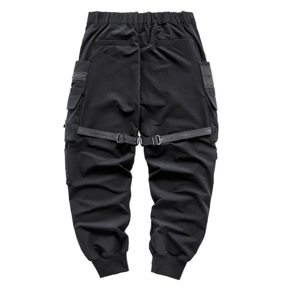 Niepce Techwear Pants Streetwear Fashion 173 Matte Black Cargo Joggers