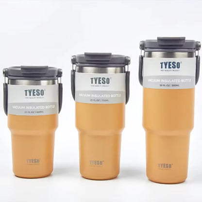 Tyeso Coffee Cup Thermos Bottle Stainless Steel Double-Layer Insulation Cold and Hot Travel Mug Vacuum Flask Car Water Bottle